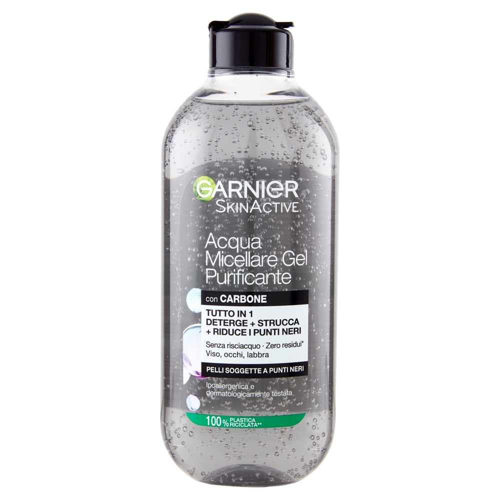 Garnier SkinActive Acqua Micellare Gel Purificante con carbone, 400 ml